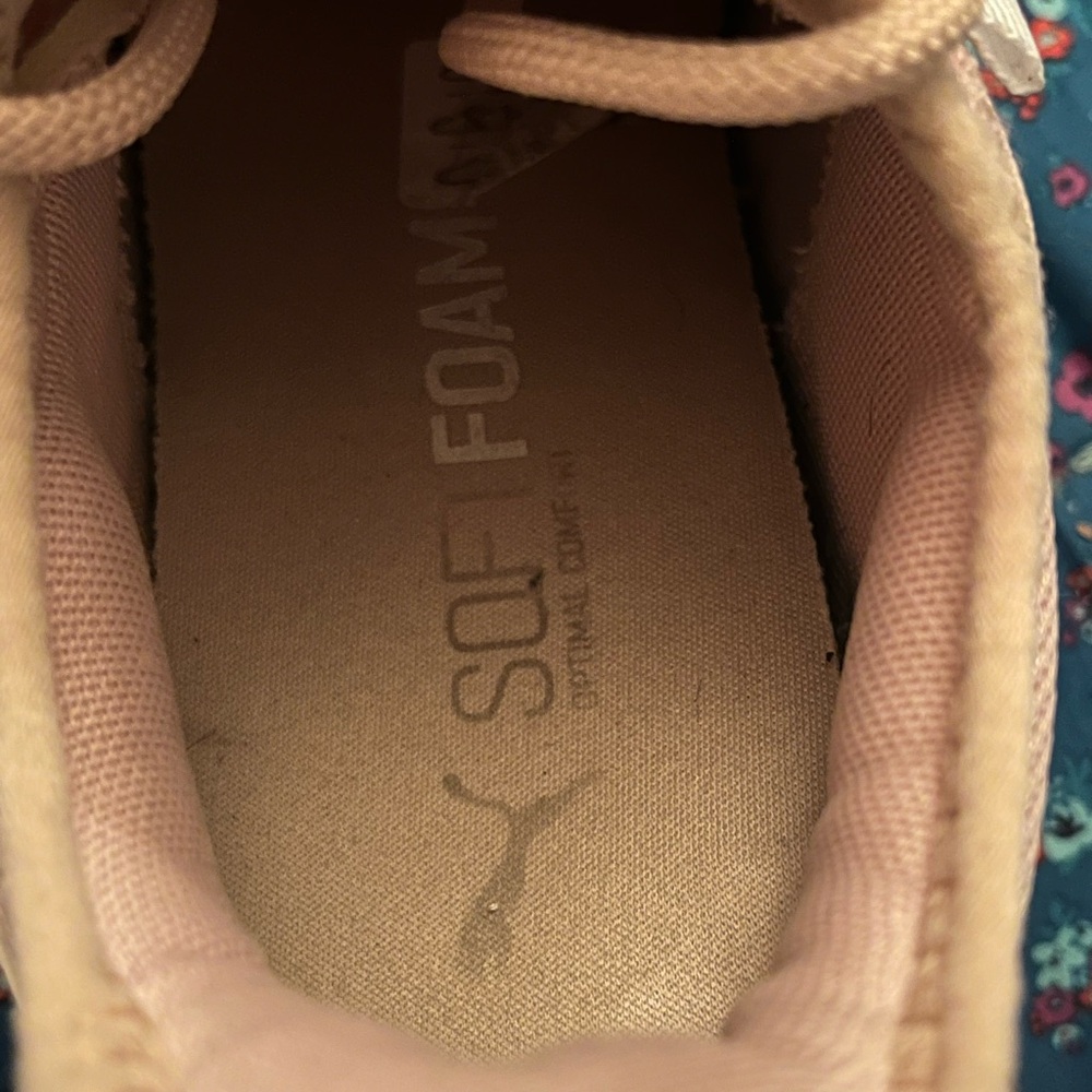 Puma Women's Blush and White Sneakers - Picture 6 of 7